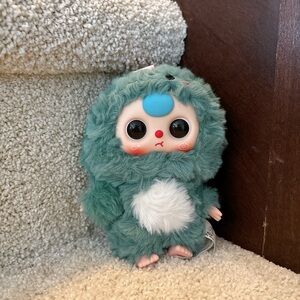 Baby three Plush Green and White-dinosaur